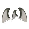 thumbnail image 1 of Surfboard Fins Single Tabs T1 Size Fins ArmyGreen/White Color Fiberglass New Design Surf Surf Tri Set Fins, 1 of 5