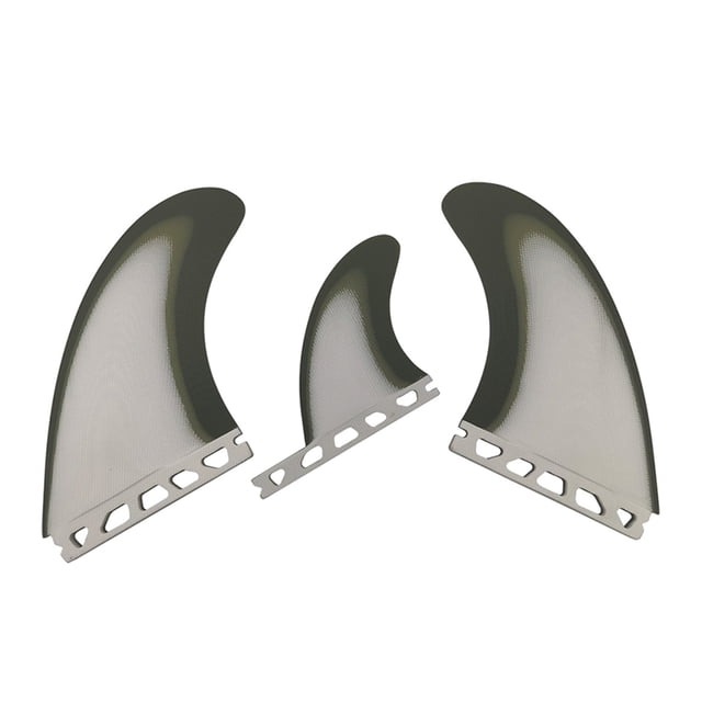 Surfboard Fins Single Tabs T1 Size Fins ArmyGreen/White Color Fiberglass New Design Surf Surf Tri Set Fins