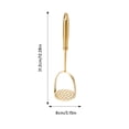 thumbnail image 2 of Stainless Steel Potato Masher Tool with Ergonomic Arc Design for Effortless Food Preparation, 2 of 6
