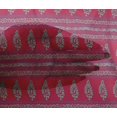 thumbnail image 4 of oneOone Viscose Chiffon Fabric Stripe|Swirl & Floral Block Printed Fabric 1 Yard 42 Inch Wide, 4 of 4