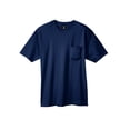 thumbnail image 1 of Hanes Beefy-T Men`s Pocket T-Shirt, S, Navy, 1 of 1