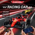 thumbnail image 3 of 1:64 RC Formula Racing Car Mini 2.4G Alloy Remote Control Car with Light Adjustable Speed Cars Toys for Children's Gifts-Red, 3 of 10
