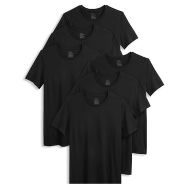 Jockey T-Shirt de Dessous à Col Rond Extensible en Coton pour Homme - Lot de 6
