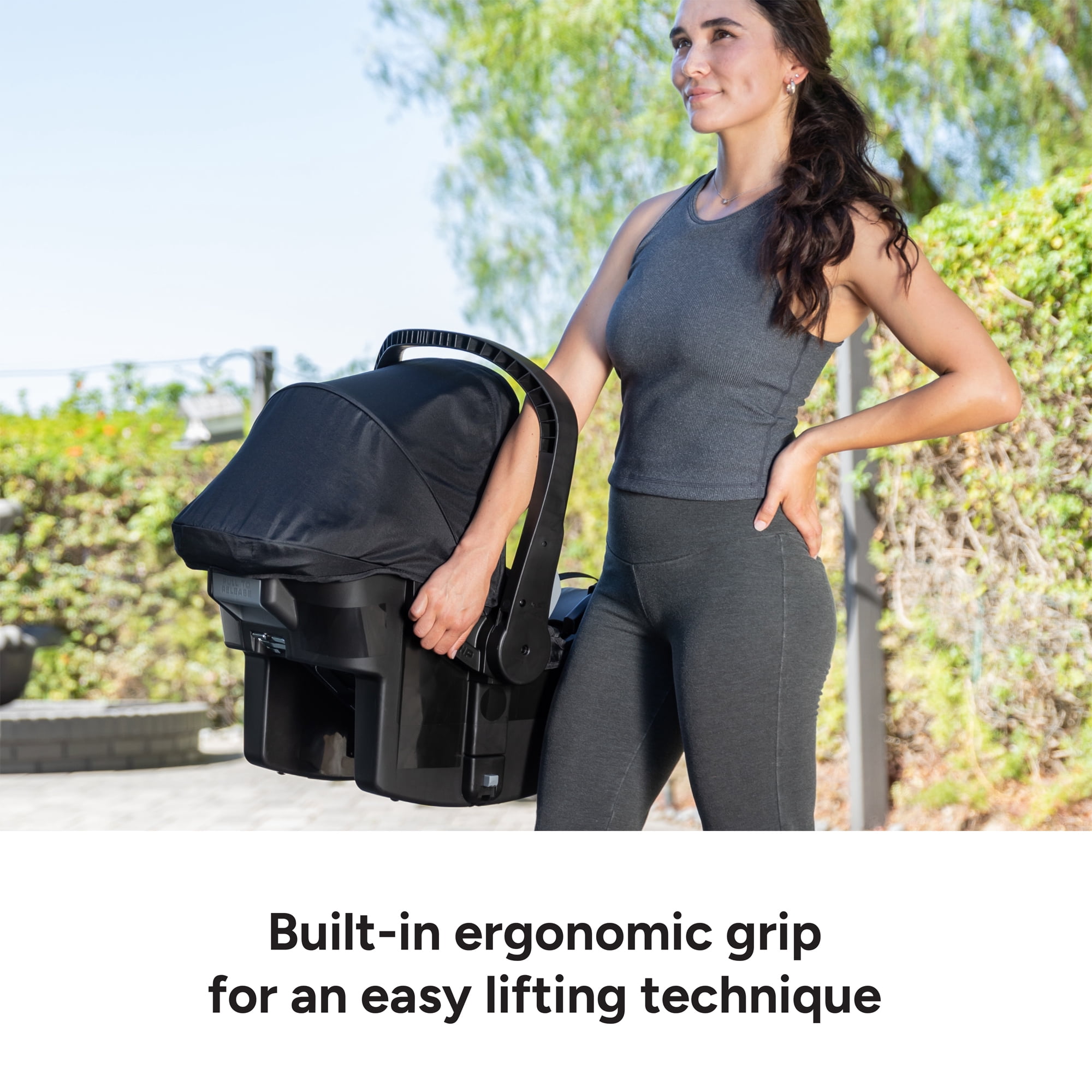 Baby Trend Expedition Zero Flat Jogger Travel System with Led Lights with EZ Lift Plus Infant Car Seat and Base