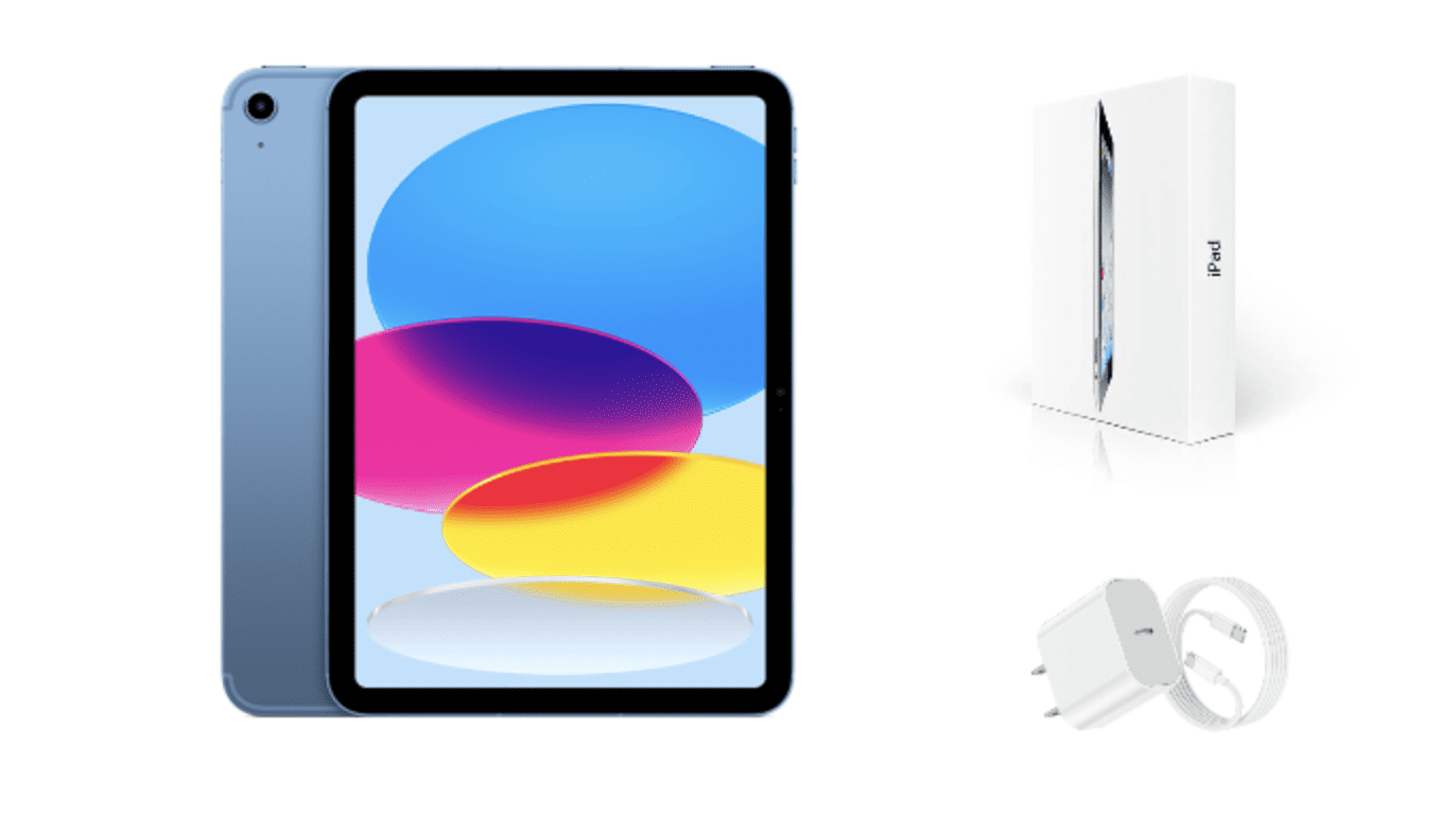 Open Box Apple iPad 10th Gen A2696 (WiFi) 64GB Blue (Grade A+)