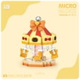 thumbnail image 1 of Nouveau Carrousel de Parc d'Attractions Navire Pirate Grande Roue Jeu d'Halloween Vue de Rue Kit de Blocs de Construction Modèle de Briques pour Fille Jouet pour Enfants, Sac opp 190 Pcs, Minibricks, 1 of 6