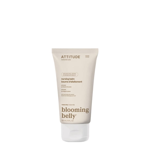 ATTITUDE Pregnancy Nursing Balm, Safe for Breastfeeding Babies, Dermatologically Tested, Vegan Maternity Products, Argan, 150 mL