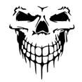 thumbnail image 1 of Large Size 59X53CM Skull Head Car Stickers and Decals Reflective Vinyl Car Styling Auto Engine Hood Door Window Car Stickers, 1 of 6