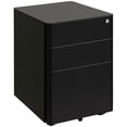 thumbnail image 1 of Vinsetto Armoire à 3 Tiroirs avec Roues, Coffre de Rangement de Bureau Verrouillable, 1 of 10