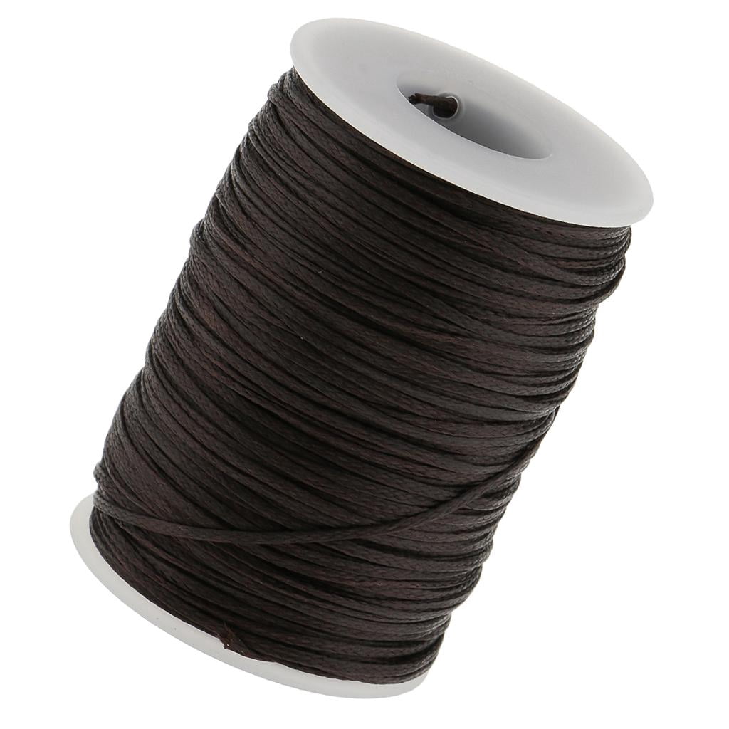 jifeng 70M Leather Craft Sewing Waxed Thread Heavy Duty Waxed Thread Sewing 1.2mm 210D brown