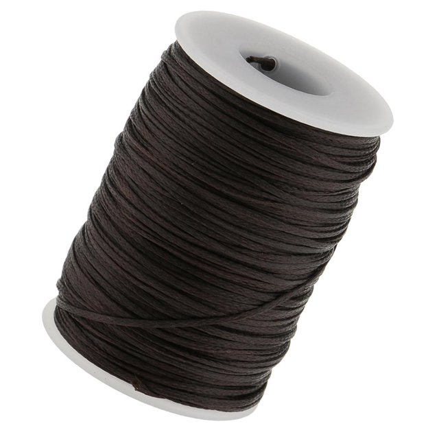 jifeng 70M Leather Craft Sewing Waxed Thread Heavy Duty Waxed Thread Sewing 1.2mm 210D brown
