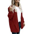 thumbnail image 3 of Innerwin Manteau à Capuche pour Femmes, Veste d'Hiver Chaude à Manches Longues, Rouge Vin 4TG, 3 of 6