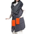 thumbnail image 2 of Aocisk Smart USB Heated Wrap Blanket Soft Warm Quilt For Full Body Comfort In Winter Grey One Size, 2 of 5