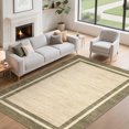 thumbnail image 3 of Bordered Washable Area Rug,Hallway Runner Rug,Washable Rug with Non-Slip Backing Stain Resistant Easy Cleaning Floor Cover for Dining Room, Living Room, Bedroom, 3 of 6