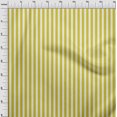 thumbnail image 4 of oneOone Popeline de Coton Jaune Tissu à Rayures Matière de Robe Tissu Imprimé Tissu au Mètre 56 Pouces de Large, 4 of 4