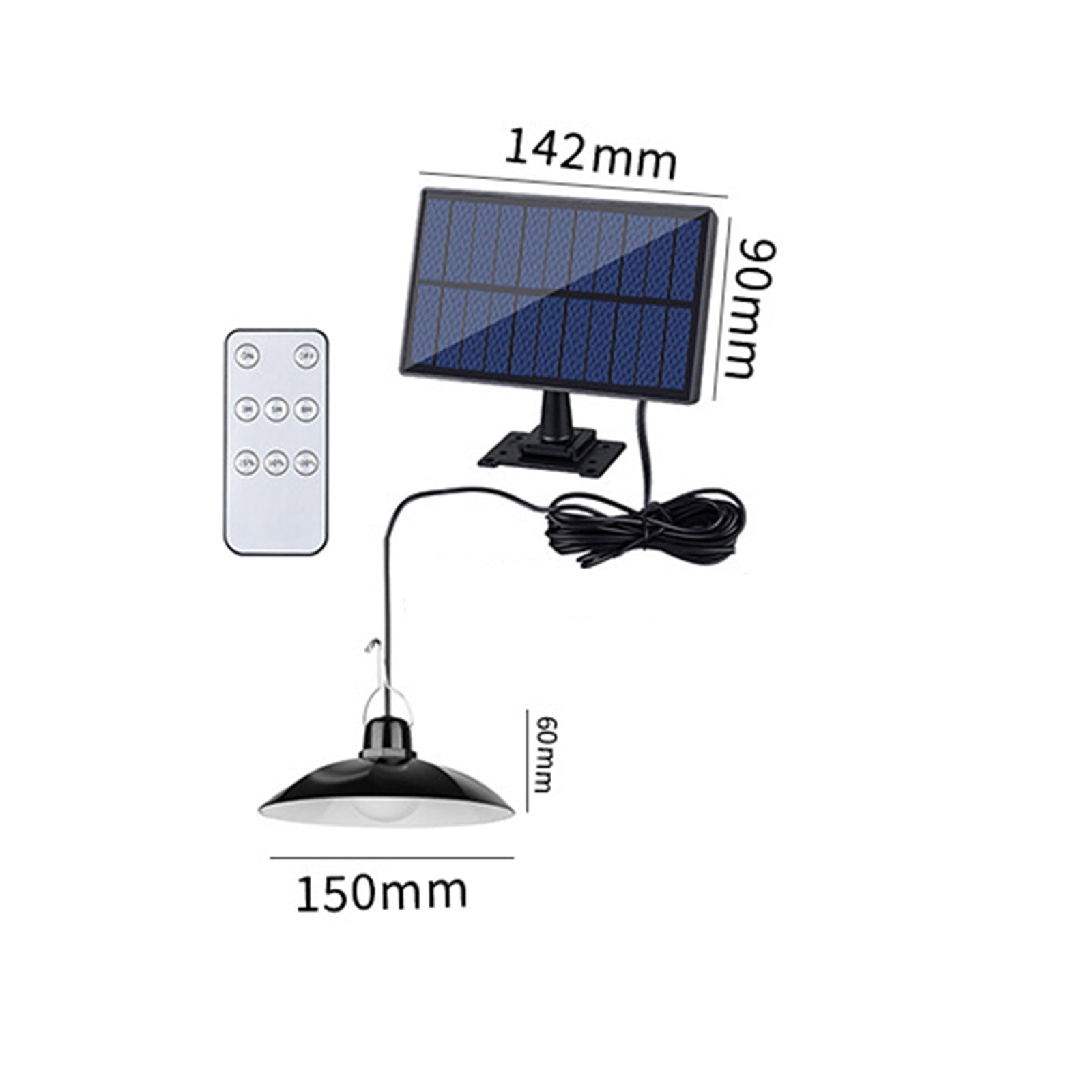 Bdday Led Lights Double Heads Solar Pendant Light Outdoor Indoor 60 Led Solar Lamp with Pull Lighting for Garden Light Solar Lights Outdoor