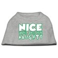 thumbnail image 1 of Nice Until Proven Naughty Screen Print Pet Shirt Grey Xs (8), 1 of 1