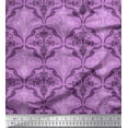 thumbnail image 1 of Soimoi Poly Georgette Fabric Filigree Damask Fabric Prints By Yard 52 Inch Wide, 1 of 3