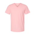 thumbnail image 1 of Bella Canvas Mens Jersey V-Neck Tee, L, Pink, 1 of 1