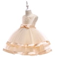 thumbnail image 3 of Robes Fille Robes Enfants Formelles pour Filles Robe Rose Doré Filles Filles Robes Chics Robe pour Filles Mode Filles, 3 of 8