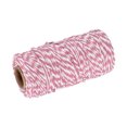 thumbnail image 1 of Unique Bargains Twine Packing String Wrapping Cotton Twine 100M Pink and White Rope for Gift Wrapping Twine, 1 of 1