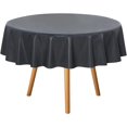 thumbnail image 1 of Nappe Ronde en Plastique Transparent Vinyle PVC Protège-Nappe Anti-Déversement d'Huile Essuyable Propre Housse de Table pour Tables à Manger Fêtes Camping Cristal Clair, 1 of 7