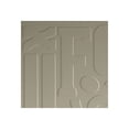 thumbnail image 1 of Fasade Alphabet Almond Wall Panel Sample 12" x 12", 1 of 1