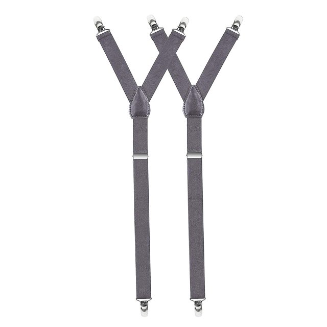Hold'Em Improved Shirt Stays for Men Adjustable Elastic Y-style-Gray