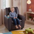 thumbnail image 4 of Costway Kids Recliner Chair with Cup Holder & Side Pocket Adjustable Backrest Footrest Brown, 4 of 10