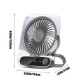 thumbnail image 4 of Sentmoon Desk Fan Small Desk Fan Wall Mounted Or Standing Portable Fan USB Rechargeable Fan Multi-Gear Speeds Suitable for Travel Home Office and Bedroom Use, 4 of 9