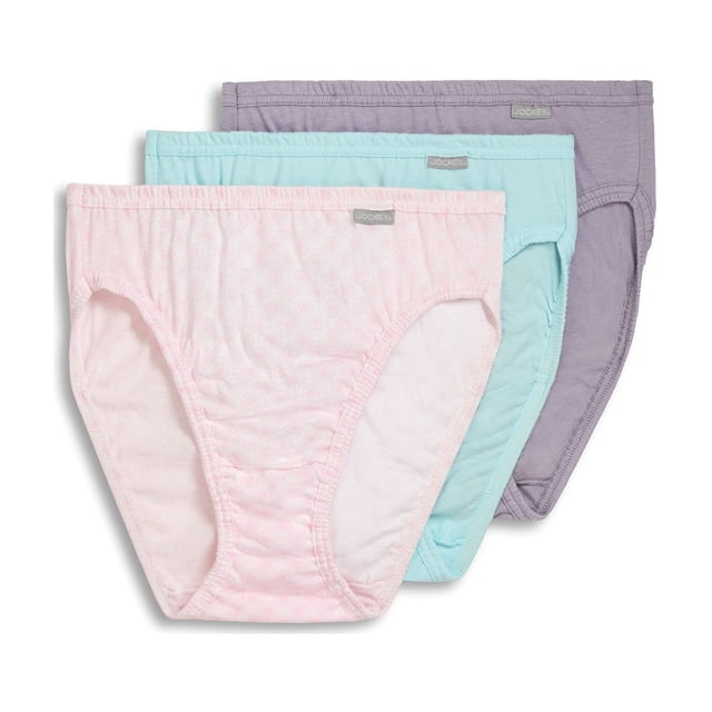 Jockey Femmes 100 % Coton Elance Coupe Française - Lot de 3