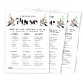 thumbnail image 1 of Inkdotpot 50-PackFloralWhats In Your Purse Bridal ShowerGameWedding Shower Bachelorette Party Bulk ActivityGameCards, 1 of 7