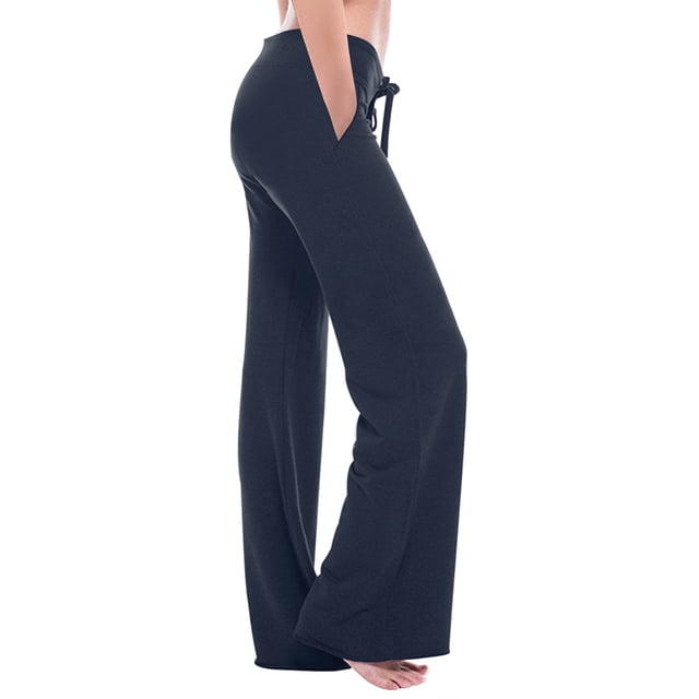 Dealovy Plus Size Leggings for Women High Waisted Drawstring Wide Leg Solid Workout Yoga Active Gym Pants