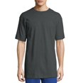 thumbnail image 2 of Hanes Mens Beefy T-Shirt 2-Pack, 2XL, Charcoal Heather, 2 of 5