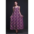 thumbnail image 4 of Bimba Rayon Floral Ladies Printed Backless Spaghetti Strap Long Maxi Evening Party Dress-XXX-Large, 4 of 5