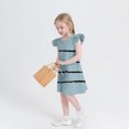 thumbnail image 5 of Économies d'Été! Robe d'Été pour Enfants, Robes Décontractées pour Filles en Solde, Robe d'Été à Manches à Volants pour Filles 4-14T, 5 of 5