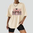 thumbnail image 2 of EQWLJWE Hauts d'Été pour Femmes Hauts pour Femmes en Liquidation Chemises d'Été Aguichant pour Femmes Col Rond Manches Courtes Hauts Imprimés Blouse Régulière, 2 of 5
