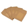 thumbnail image 1 of Unique Bargains 3'' Clear Single Sided Mailing Photos Full Face Window Envelopes, Brown 10 Pack, 1 of 5