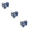 thumbnail image 4 of VONKY 4pieces Compression Packing Cubes Set Time-Saving Solution For Organized Travel OxfordCloth Travel Organiser Bags dark blue 3Set, 4 of 6