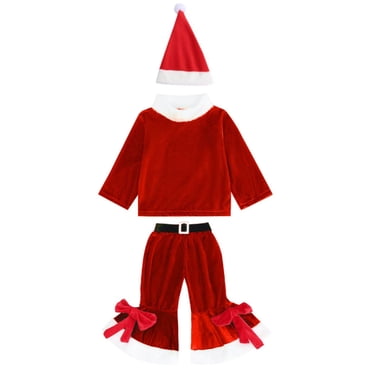 LNMQLPDBS Tenue de Noël 2t Fille Enfants Tenues de Noël Assorties Ensemble Nouveau-Né Vêtements Fille de 10 Ans Vêtements Tout-Petit pour Garçons 4t Bébé Fille 18-24 Mois Cache-Couches d'Hiver Bébé Garçon 2t 5t Fille