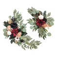 thumbnail image 2 of Abbracc 2 Pieces Artificial Wreath Artificial Floral Swag Simulation Garland Flower Swag A, 2 of 9