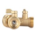 thumbnail image 2 of Hose Splitter, G3/4 Y Shape Hose Adapter Leakproof With Ball Valve For Greenhouse For Garden, 2 of 8