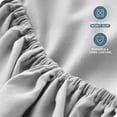 thumbnail image 4 of Bare Home Fitted Sheet - 22" Extra Deep Pocket - Premium 1800 Collection - King, Cloud Gray, 4 of 7