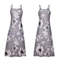 thumbnail image 3 of Robe d'Été Bohème Sans Manches à Dégradé de Couleurs pour Femmes, Robe Longue Maxi Décontractée pour Dames, Aguichant à Col en V, Plage, Vacances, Fête, Cocktail, Robe Évasée, Robe d'Été, P-5TG, 3 of 3