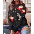 thumbnail image 2 of RKSTN Chandail de Noël Laid pour Femmes Mode Automne 2023 Chandails Tricotés à Manches Longues Imprimés de Noël Chandail Col Rond Décontracté Hauts, 2 of 5