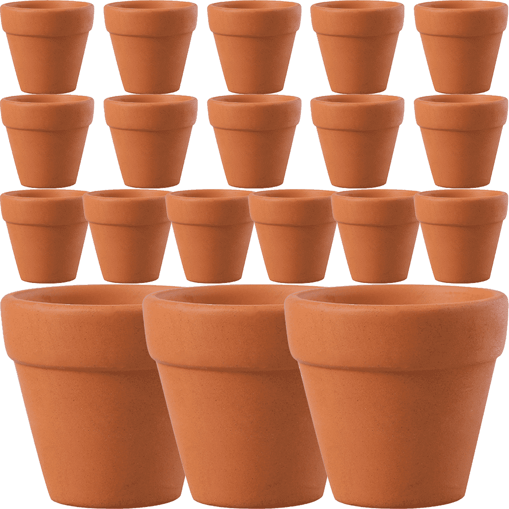 20pcs Small Red Ceramic Flower Pot Terracotta Pot Clay Ceramic Pottery Planter