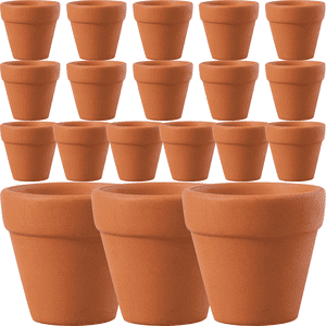 20pcs Small Red Ceramic Flower Pot Terracotta Pot Clay Ceramic Pottery Planter