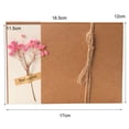 thumbnail image 1 of 1 Set Birthday Card Eye-catching with Artificial Flower Kraft Paper Baby Bridal Shower Thank-You Card for Children, 1 of 8
