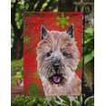 thumbnail image 3 of Carolines Treasures SC9758GF Norwich Terrier Rouge Flocons de Neige Drapeau de Vacances Jardin Taille, 3 of 3