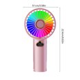 thumbnail image 3 of Handheld Mini Fan | Portable Rechargeable Personal Fan with 3 Speeds & LED Display | USB Powered for Travel, Office, School & Summer Cooling, 3 of 6